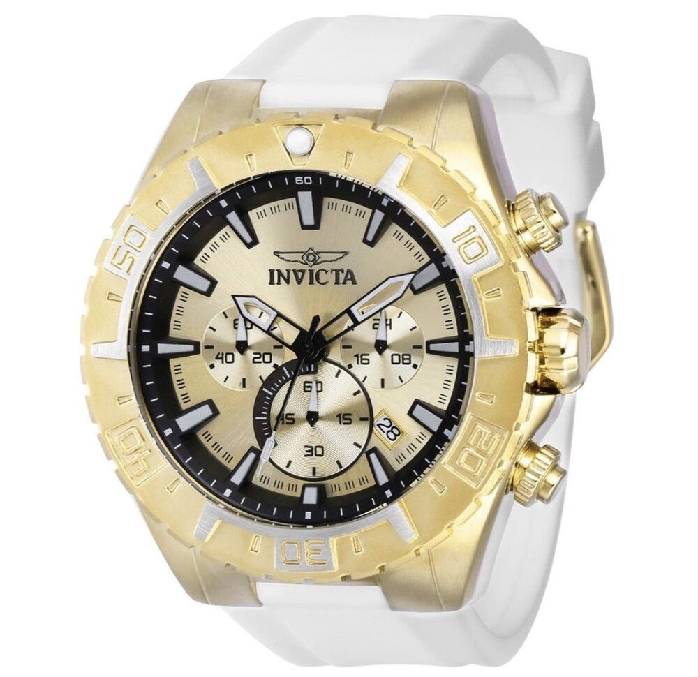 Invicta Aviator Propel Men's Watch - 49mm. White/Gold/Black (37636)